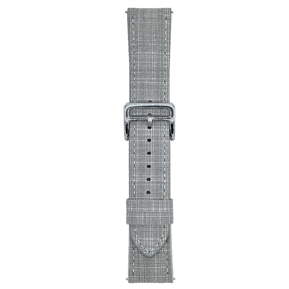 (Light ) For Huawei Watch Gt 5 41Mm Watch Band 18Mm Braided Checkered Pattern Leather Wrist Strap Grey 6914283597697
