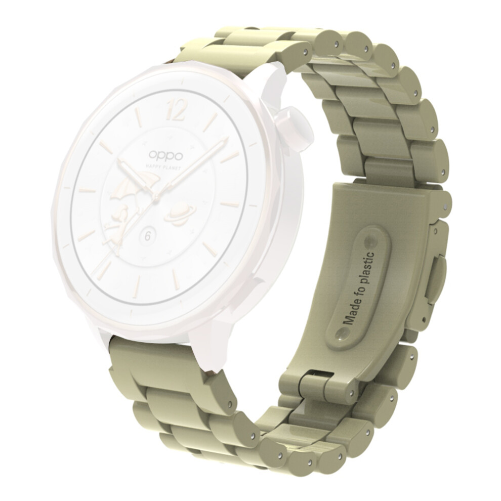 (Apricot) For Huawei Watch Gt 5 41Mm Watch Band 18Mm Plastic Three-Bead Wrist Strap 6914286030023
