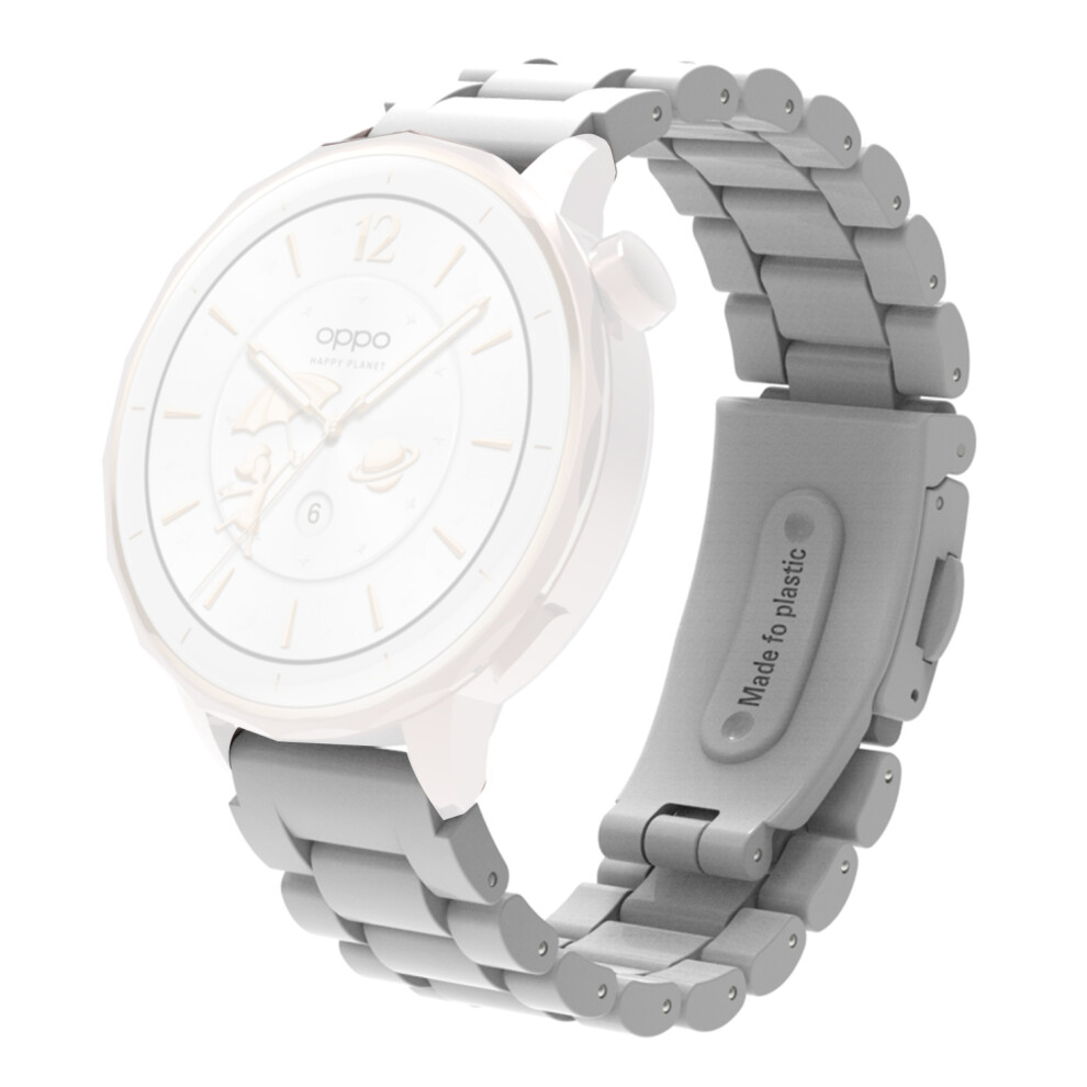 (White) For Huawei Watch Gt 5 46Mm Watch Band 22Mm Plastic Three-Bead Wrist Strap White 6914284154325
