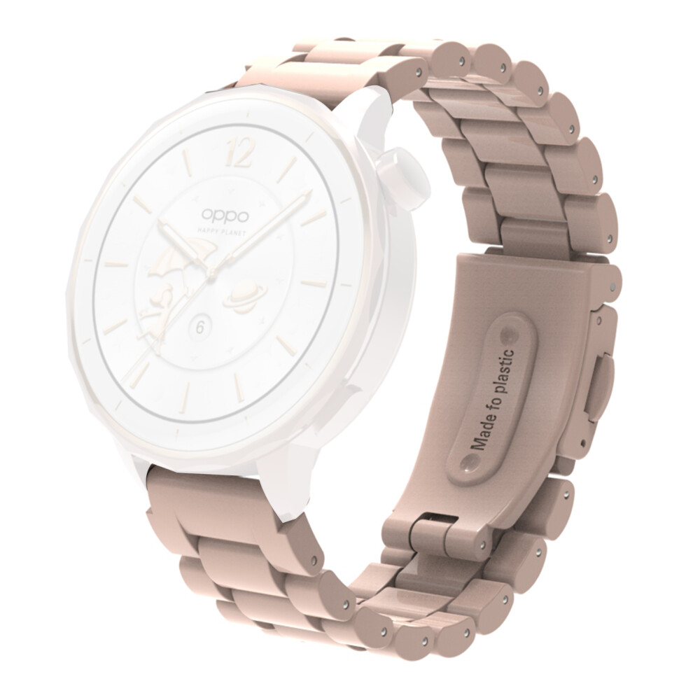(Pink) For Huawei Watch Gt 5 46Mm Watch Band 22Mm Plastic Three-Bead Wrist Strap Pink 6914286421289
