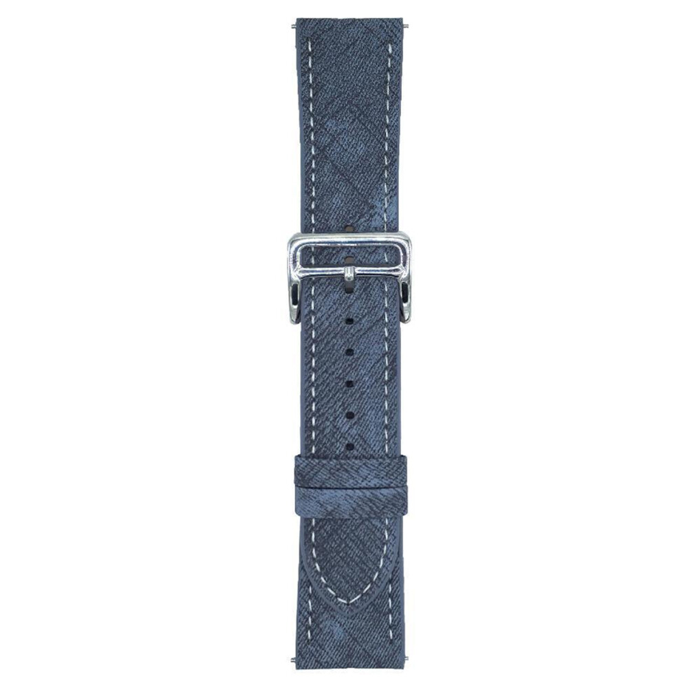 (Indigo) For Huawei Watch Gt 5 46Mm Bands Universal 22Mm Adjustable Leather Watchband Wrist Strap Indigo 6914289968156