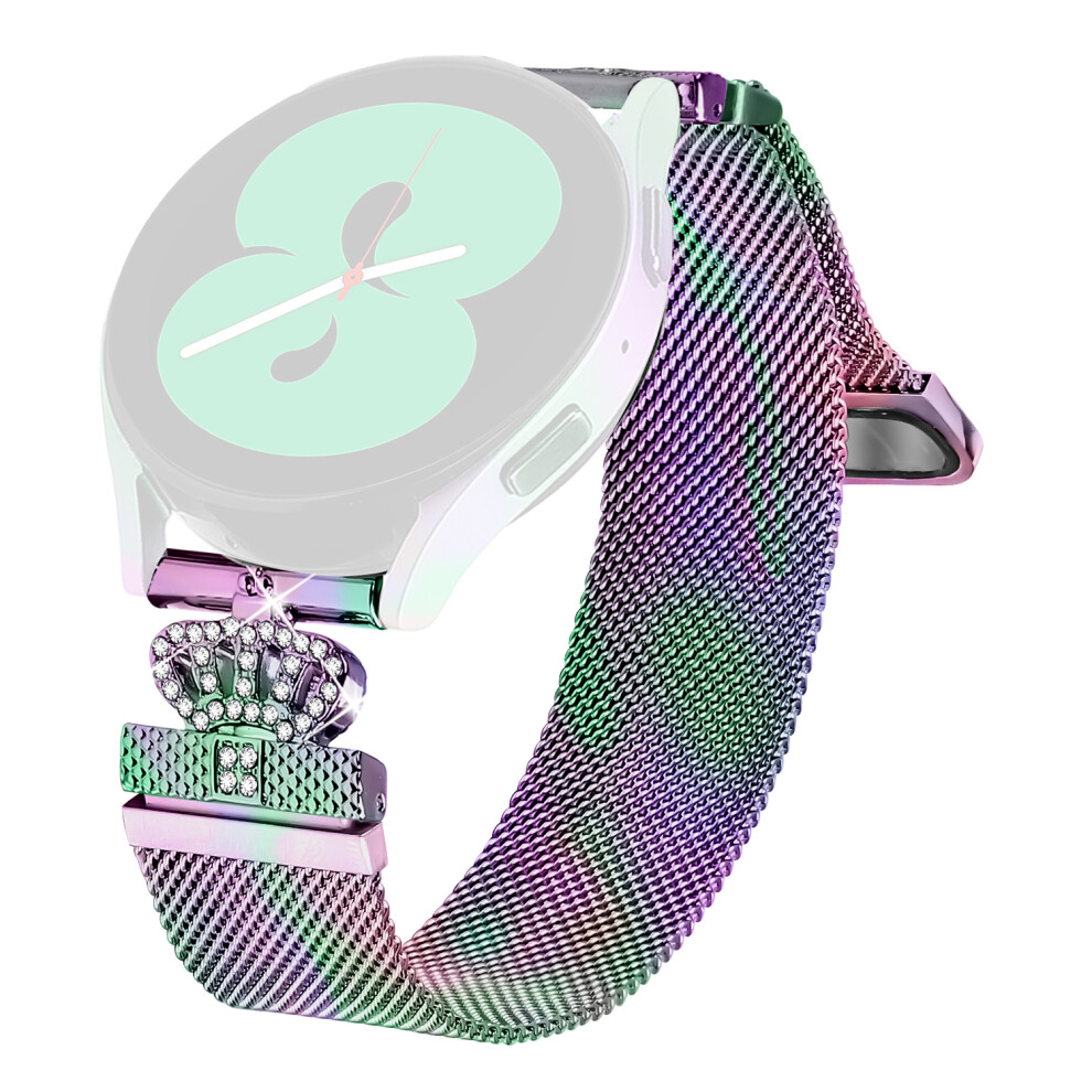 (Multi-Color) For Huawei Watch Gt 3 Pro 43Mm Milanese Mesh Band Magnetic Crown Clasp Stainless Steel Strap 6914285142666
