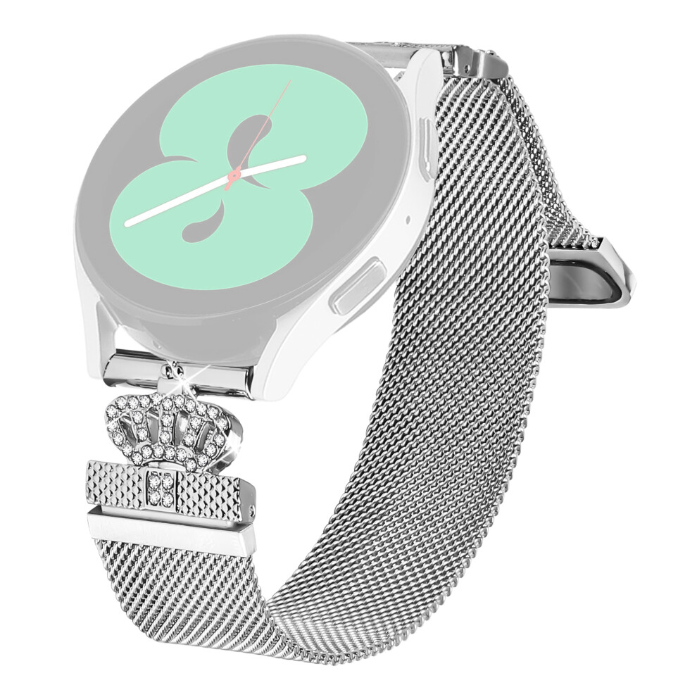 For Huami Amazfit Gts 2 Mini Watch Band Stainless Steel Crown Clasp Milanese Wrist Strap Silver 6914281568613