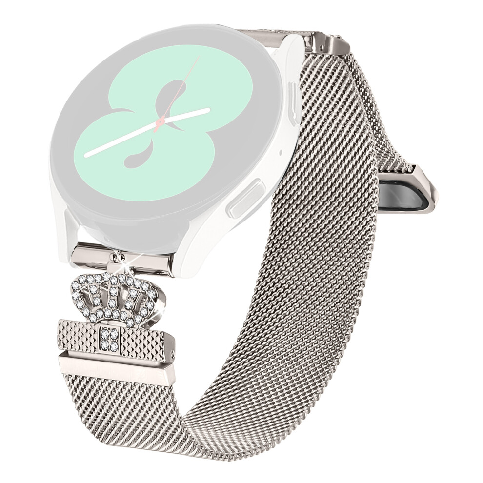 (Starlight) For Honor Watch Es Milanese Mesh Band Magnetic Crown Clasp Stainless Steel Strap 6914288188302