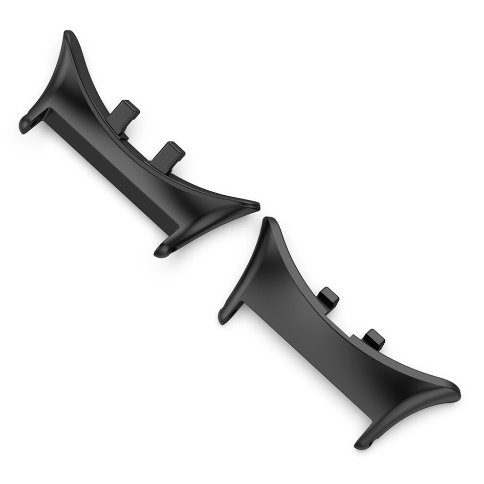 (Black) 1 Pair For Vivo Watch 5 Watchband Connector Replacement Strap Metal Adapters Black 6914286944023