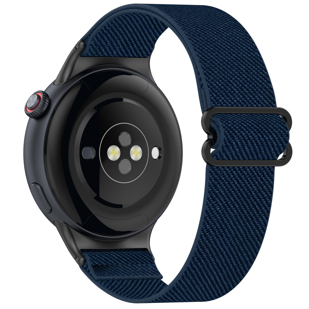 (Midnight ) For Vivo Watch 5 Nylon Braided Watch Band Elastic Wrist Strap With Slide Clasp Blue 6914280316864