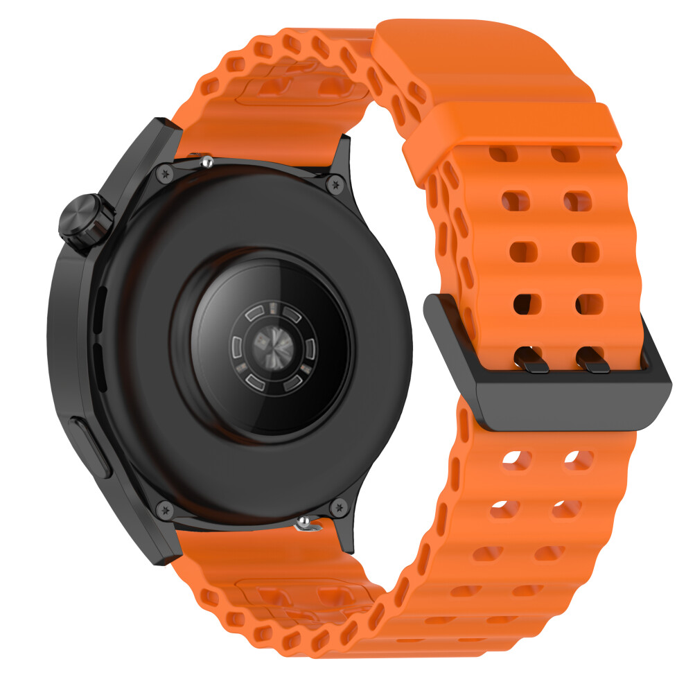 (Orange) 22Mm Watch Band For Huawei Watch Gt 5 46Mm / Samsung Galaxy Watch3 45Mm Dual Color Silicone Strap Orange 6914285887017