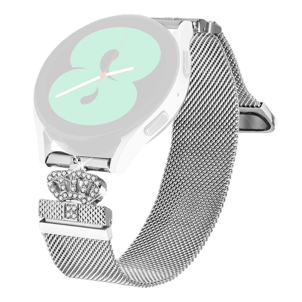 For Gabb Watch 3 Watch Band Stainless Steel Crown Clasp Milanese Wrist Strap Silver 6914285198830