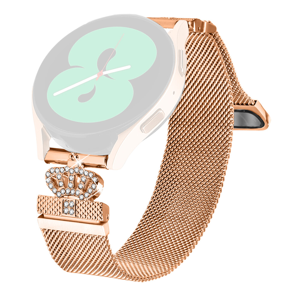 (Rose ) For Syncup Kids Watch Milanese Band Magnetic Crown Clasp Stainless Steel Strap Gold 6914283891641