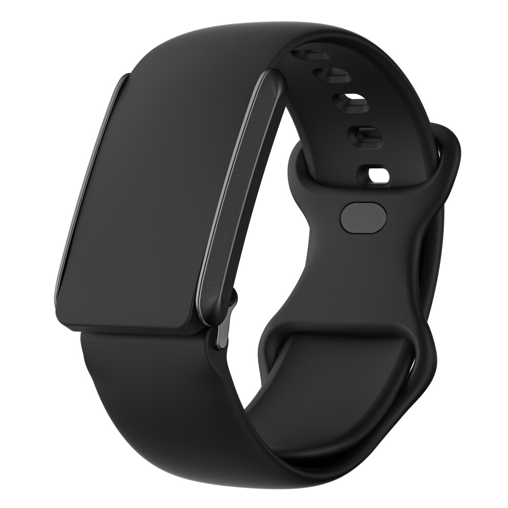 (Black) For Whoop 4.0 Replacement Strap Smart Fitness Solid Color Silicone Wristband Black 6914289211627