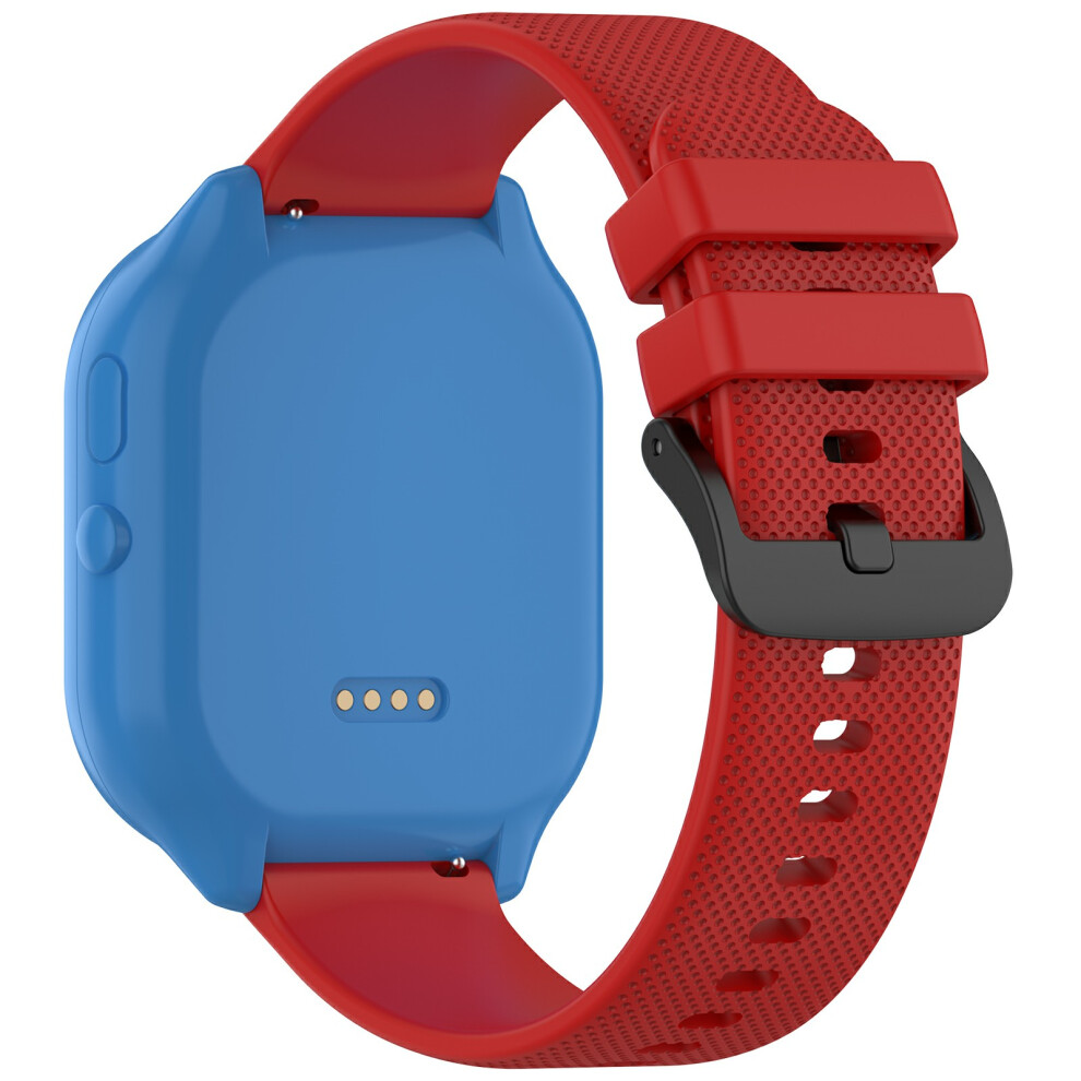 (Red) 20Mm Watch Band For Syncup Kids Watch 2 / Verizon Gizmo Watch 3E Children Textu Silicone Strap Red 6914288743884