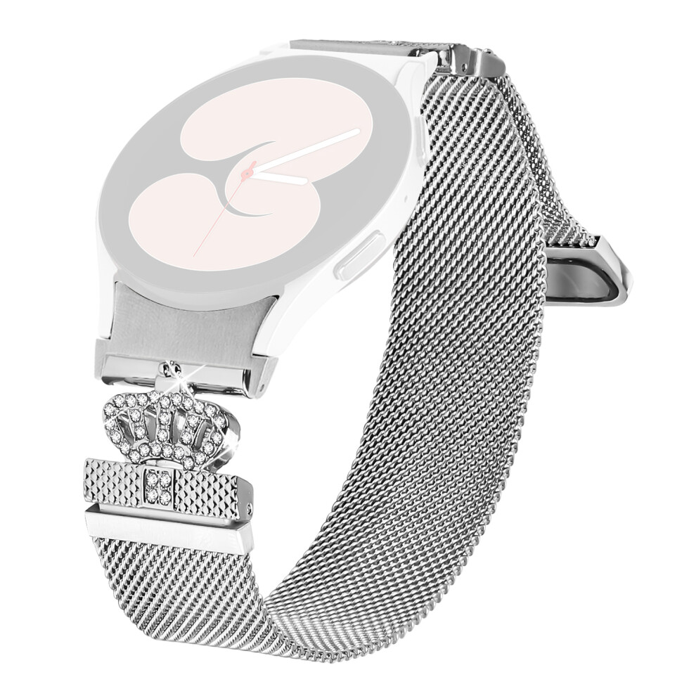 For Samsung Galaxy Watch6 / Watch6 Classic Milanese Watch Band With Quick Release Connector Crown Cl - 6914280127774