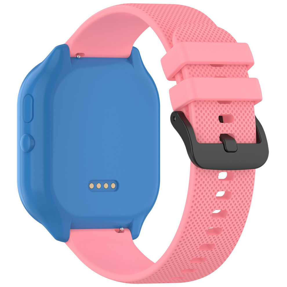 (Pink) 20Mm Watch Band For Syncup Kids Watch 2 / Verizon Gizmo Watch 3E Children Textured Silicone Strap Pink 6914284414344