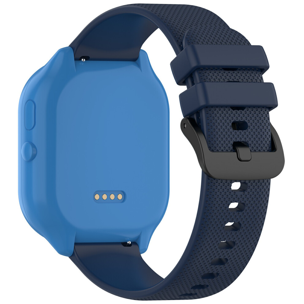 (Midnight ) 20Mm Watch Band For Syncup Kids Watch 2 / Verizon Gizmo Watch 3E Children Textured Silicone Strap Blue 6914286478740