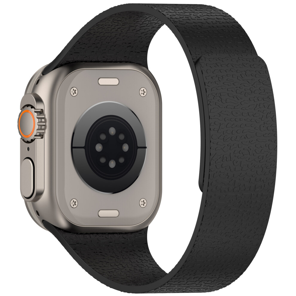 (Black) Watch Strap For Apple Watch Series 11 10 42Mm / 9 87 41Mm / Se3 Se2 Se 6 5 4 40Mm / 3 2 1 38Mm Soft Silicone Magnetic Band Black 6914285670343