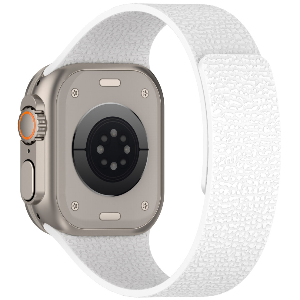 (White) Watch Strap For Apple Watch Series 11 10 42Mm / 9 87 41Mm / Se3 Se2 Se 6 5 4 40Mm / 3 2 1 38Mm Soft Silicone Magnetic Band White 6914286987853