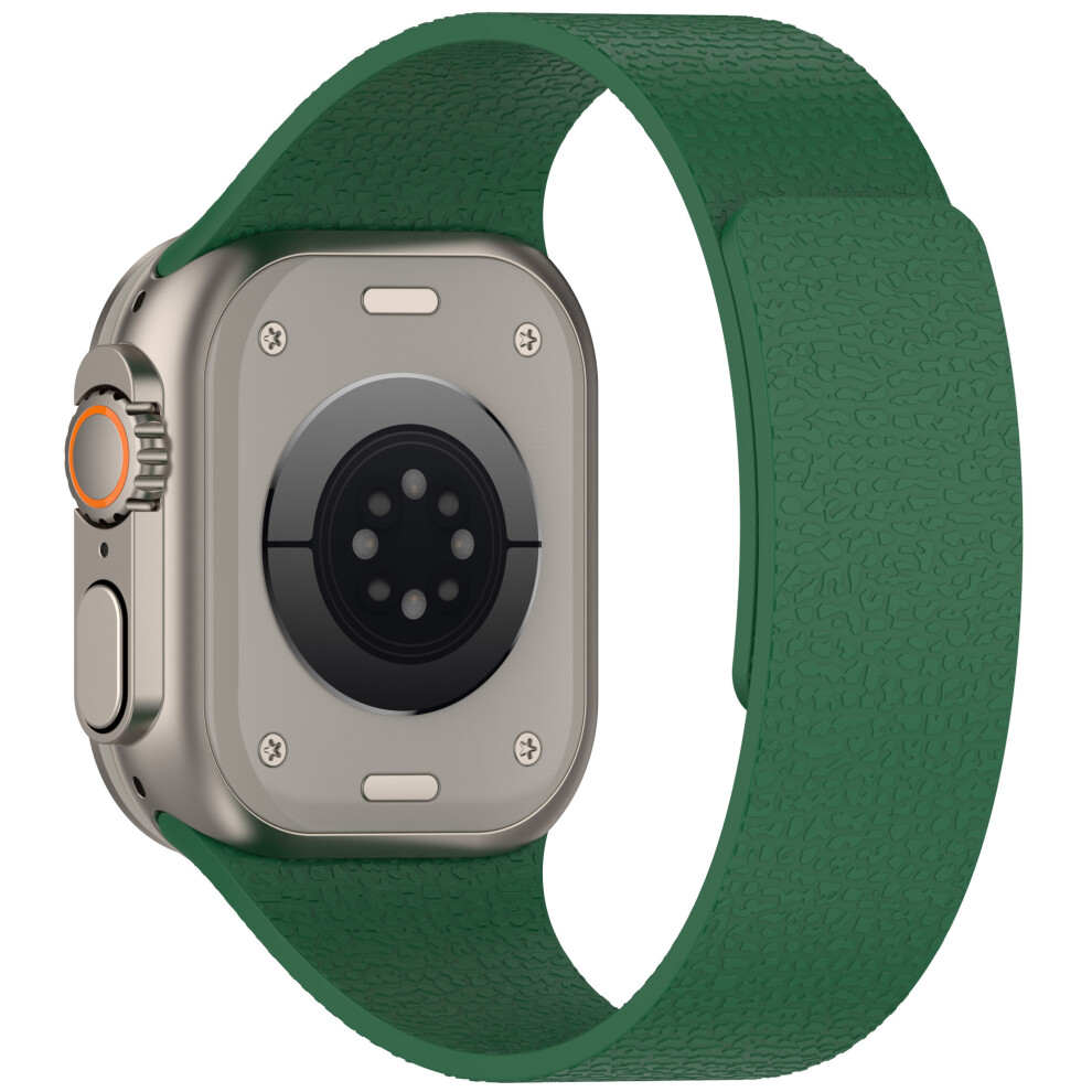 (Green) Watch Strap For Apple Watch Series 11 10 42Mm / 9 87 41Mm / Se3 Se2 Se 6 5 4 40Mm / 3 2 1 38Mm Soft Silicone Magnetic Band Green 6914286989482