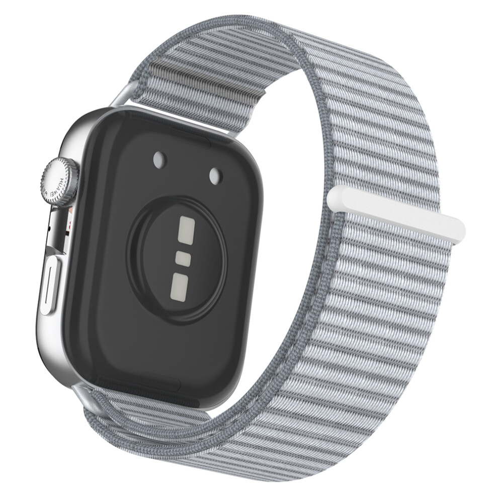 (Grey) Wrist Strap For Huawei Watch Fit 4 Pro / Fit 4 / Fit 3 Magic Tape Nylon Loop Watch Band Grey 6914282446231