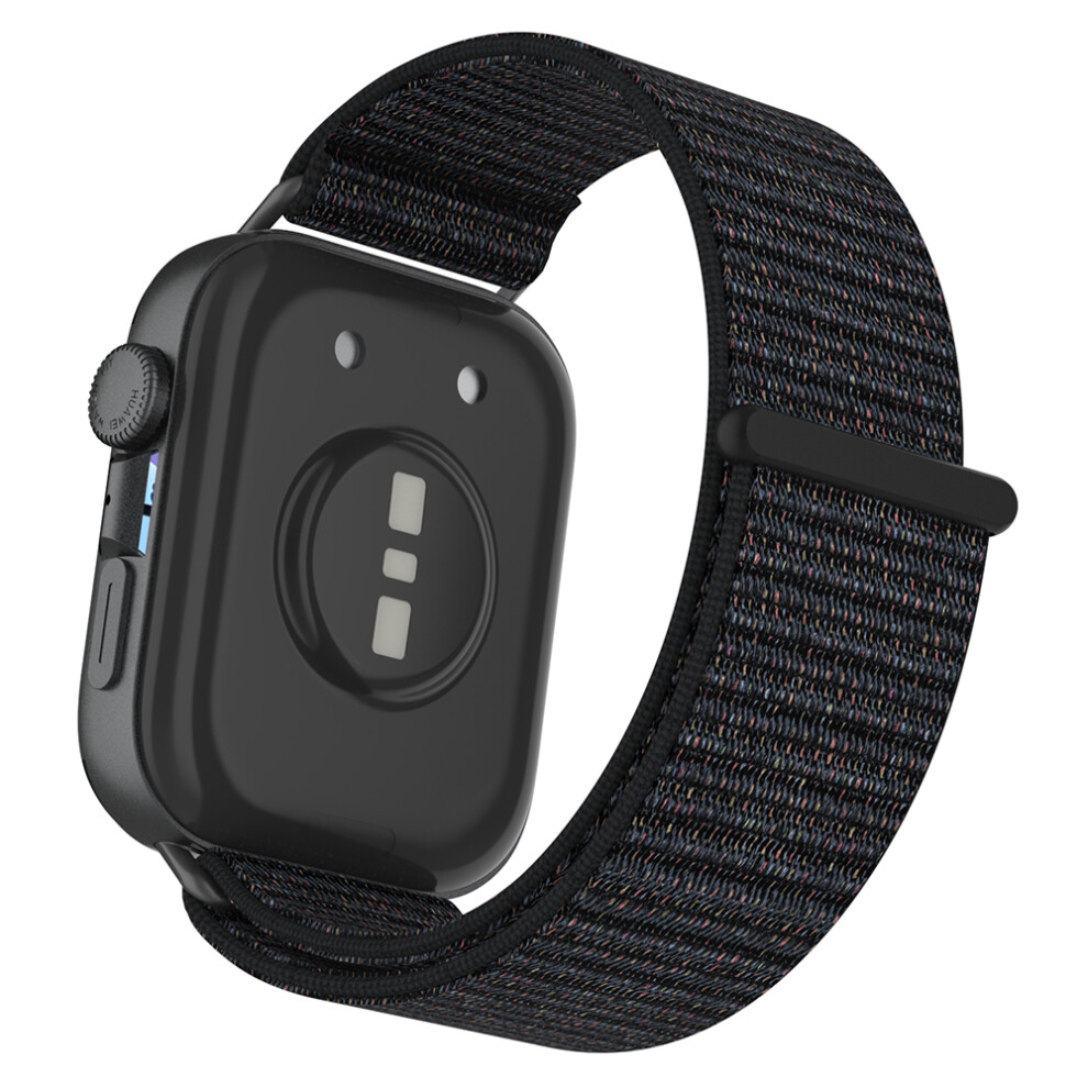 (Black) Wrist Strap For Huawei Watch Fit 4 Pro / Fit 4 / Fit 3 Magic Tape Nylon Loop Watch Band Black 6914285275203