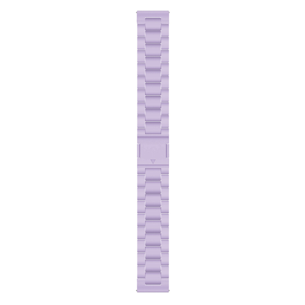 (Light ) For Samsung Galaxy Watch7 44Mm / 40Mm Watch Band Magnetic Clasp Candy Color 3-Bead Wrist Strap Purple 6914281330876