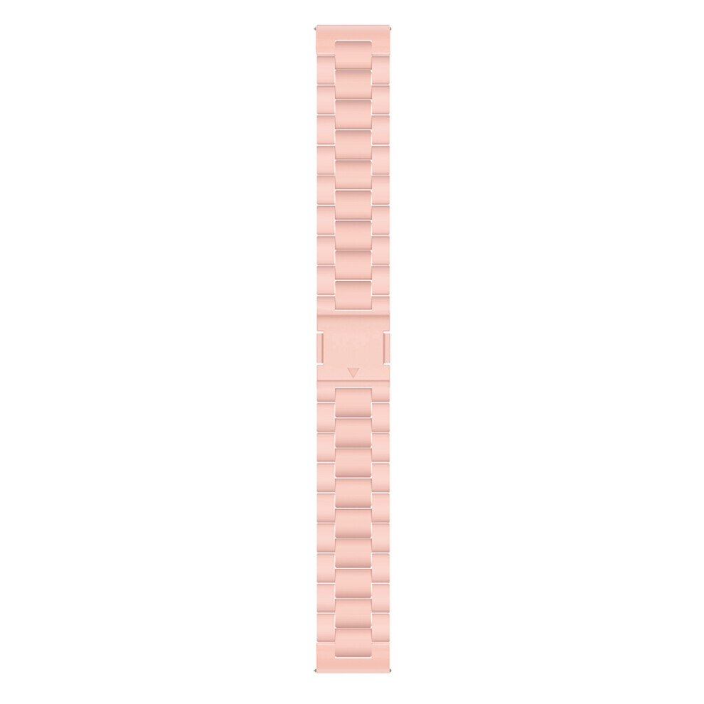 (Light ) For Samsung Galaxy Watch7 44Mm / 40Mm Watch Band Magnetic Clasp Candy Color 3-Bead Wrist Strap Pink 6914286855695