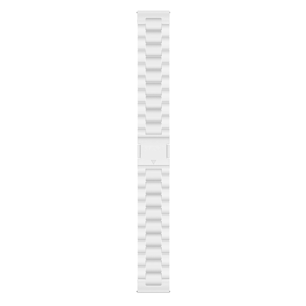 (White) For Samsung Galaxy Watch7 44Mm / 40Mm Watch Band Magnetic Clasp Candy Color 3-Bead Wrist Strap White 6914287815469