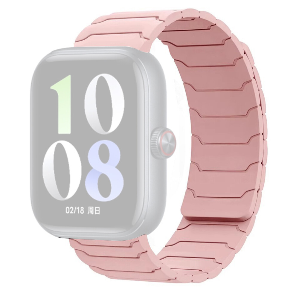 (Pink) For Vivo Watch Gt Silicone Magnetic Watch Band Replacement Strap Pink 6914282134091