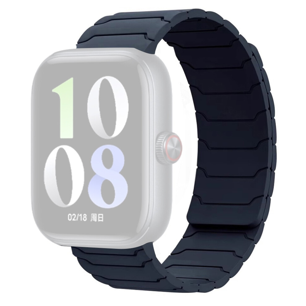 (Midnight) For Vivo Watch Gt Silicone Magnetic Watch Band Replacement Strap 6914286594198