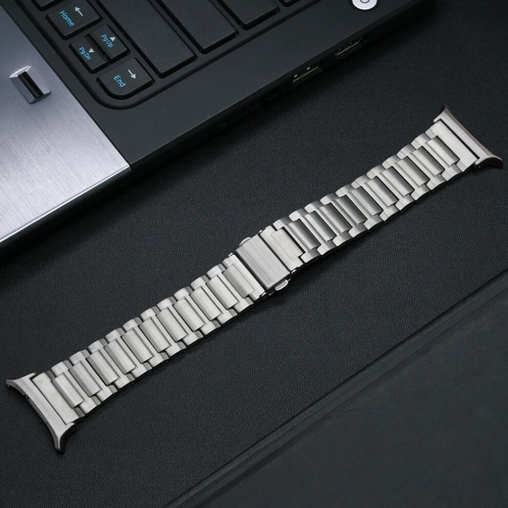 (Titanium) For Samsung Galaxy Watch Ultra 47Mm Titanium Alloy Smart Watch Strap Replacement Wrist Band 6914287464148