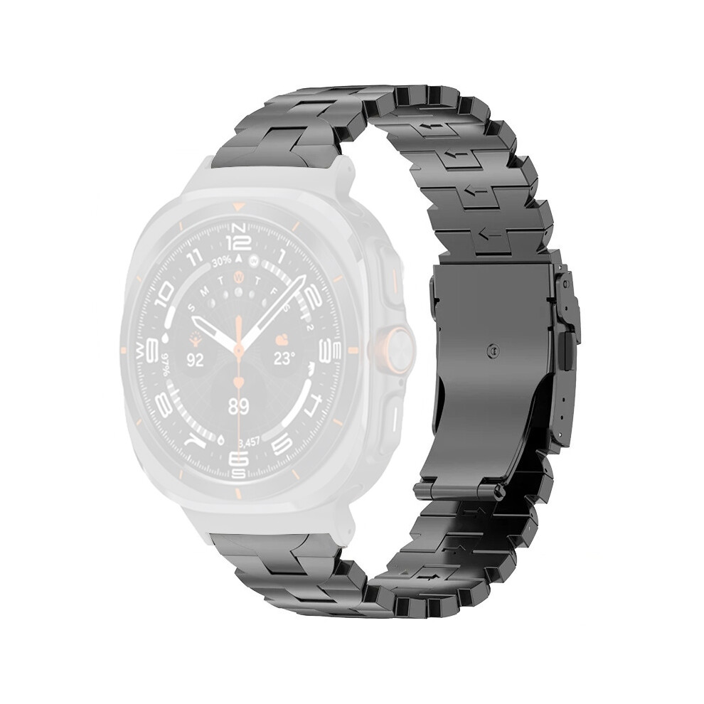 (Grey) For Samsung Galaxy Watch Ultra 47Mm Titanium Alloy Watch Strap Butterfly Shape Wrist Band Grey 6914289165593