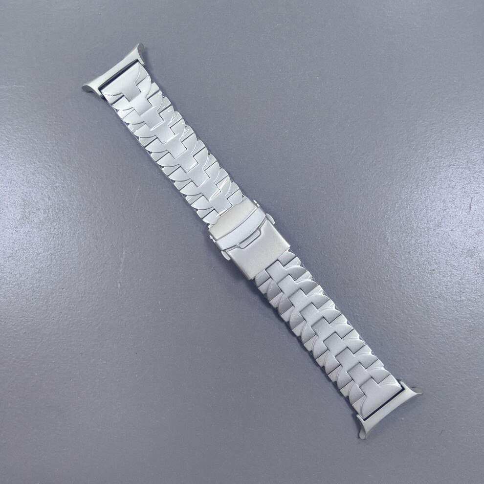 (Silver) For Samsung Galaxy Watch Ultra 47Mm Titanium Alloy Watch Strap Butterfly Shape Wrist Band Silver 6914285577543