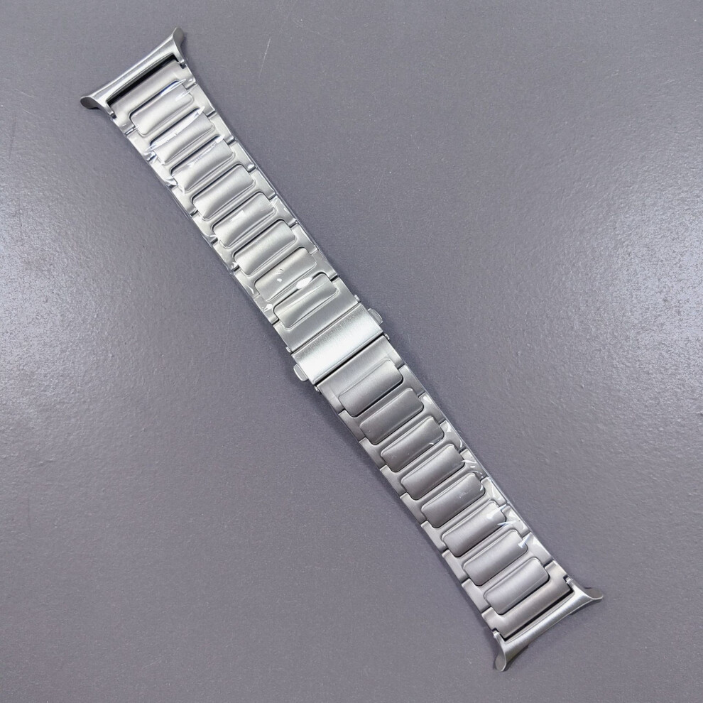 (Silver) For Samsung Galaxy Watch Ultra 47Mm Titanium Alloy Watch Strap Replacement Wrist Band Silver 6914283069286