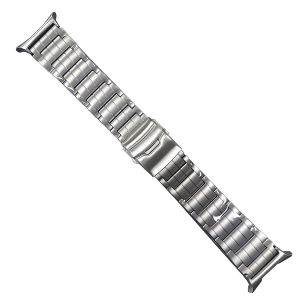 (Silver) For Samsung Galaxy Watch Ultra 47Mm Wrist Band 5-Bead Titanium Alloy Watch Strap Silver 6914281826294