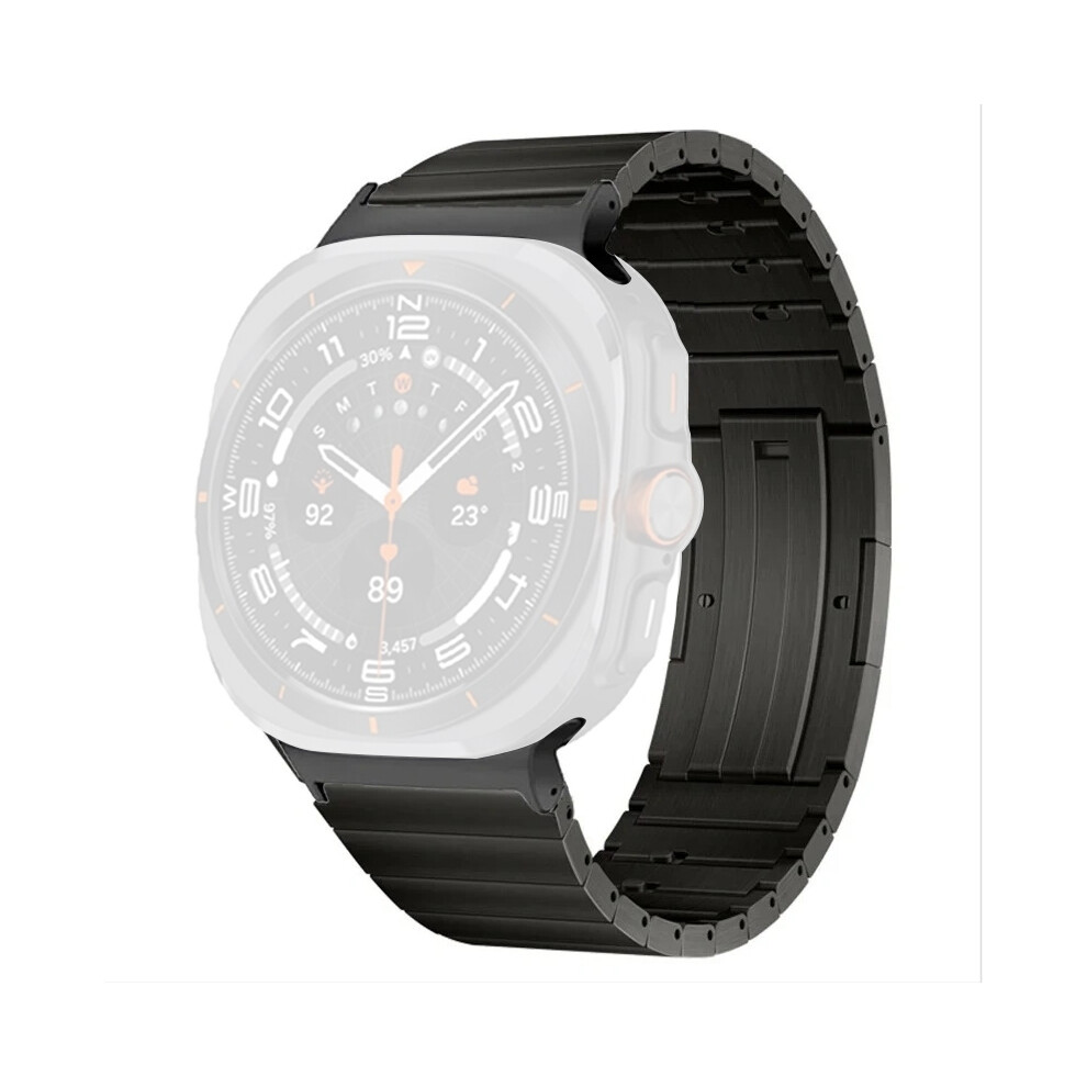 (Black) For Samsung Galaxy Watch Ultra 47Mm Replacement Strap Quick Release Titanium Alloy Watch Band Black 6914281466100