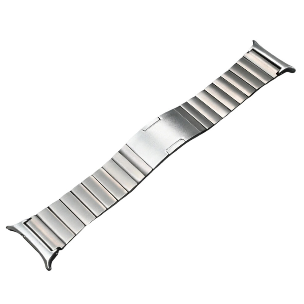 (Silver) For Samsung Galaxy Watch Ultra 47Mm Metal Strap With Folding Clasp Titanium Alloy Watch Band Silver 6914283974351