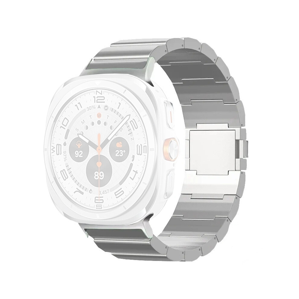 (Silver) For Samsung Galaxy Watch Ultra 47Mm Replacement Strap With Magnetic Clasp Titanium Alloy Watch Band Silver 6914285340819