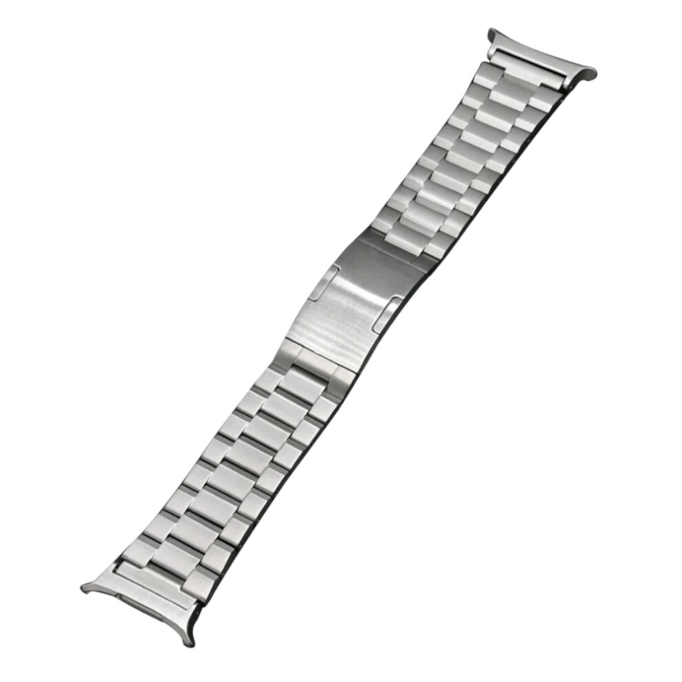(Silver) For Samsung Galaxy Watch Ultra 47Mm Watch Band Titanium Alloy 3-Bead Wrist Strap Silver 6914281415306