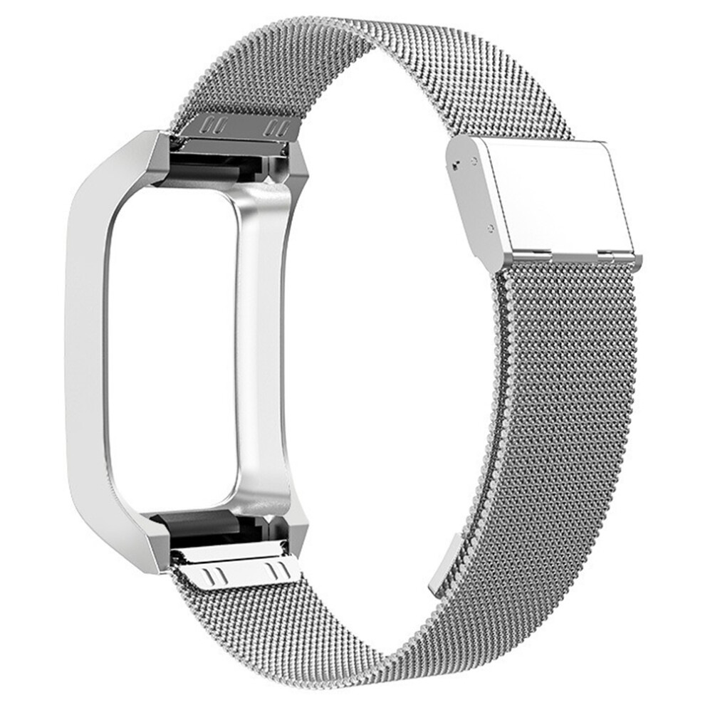 (Silver) For Xiaomi Mi Band 7 Pro Watch Strap Stainless Steel Milanese Magnetic Wrist Band With Buckle Silver 6914286714558