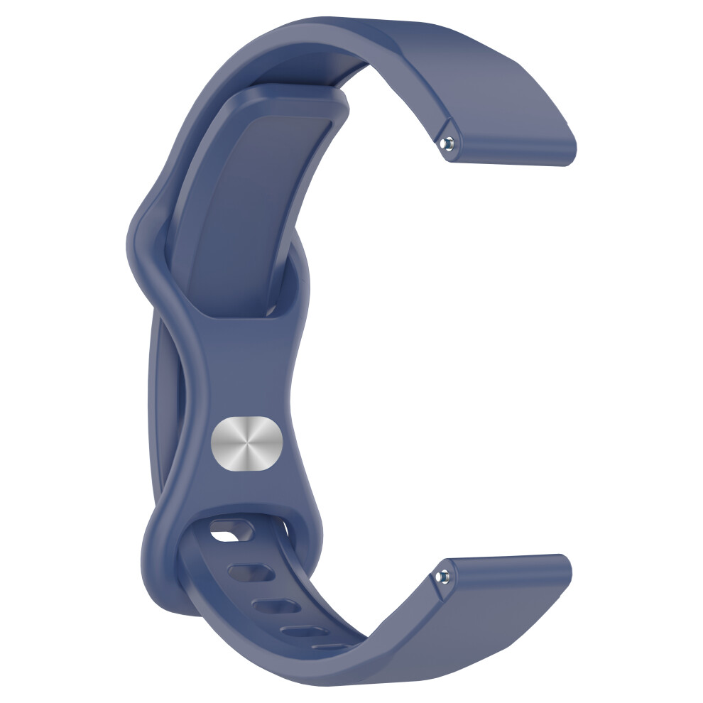 (Blue) For Xiaomi Smart Band 9 / 8 Butterfly Shape Clasp Silicone Strap With Transparent Case Blue 6914282052890