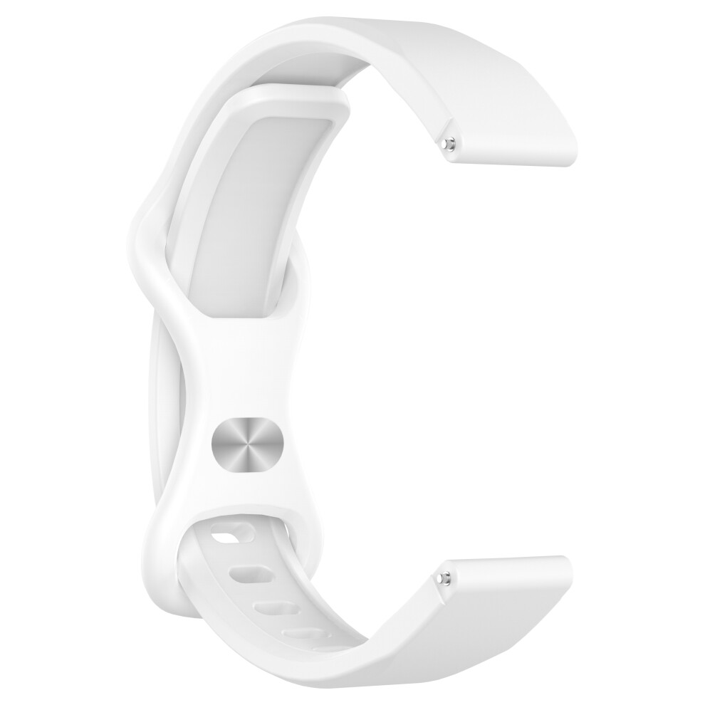 (White) For Xiaomi Smart Band 9 / 8 Butterfly Shape Clasp Silicone Strap With Transparent Case White 6914287311237