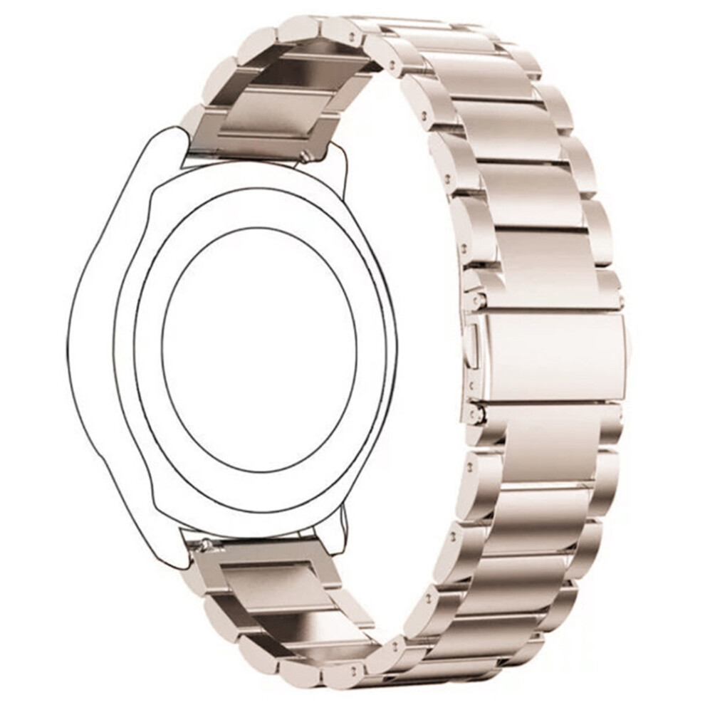 (Starlight) 18Mm Watch Band For Huawei Watch Gt 5 41Mm / 5 Pro 42Mm / 4 41Mm Metal Wrist Strap 3-Bead Design 6914282812685