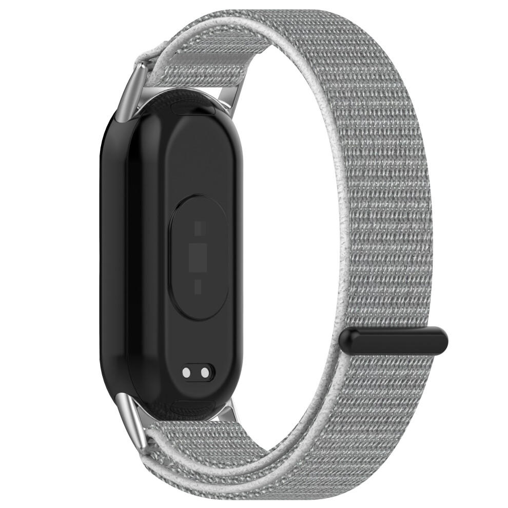 (Seashell) For Xiaomi Smart Band 9 / 8 Magic Tape Nylon Strap Replacement Wristband 6914285399466