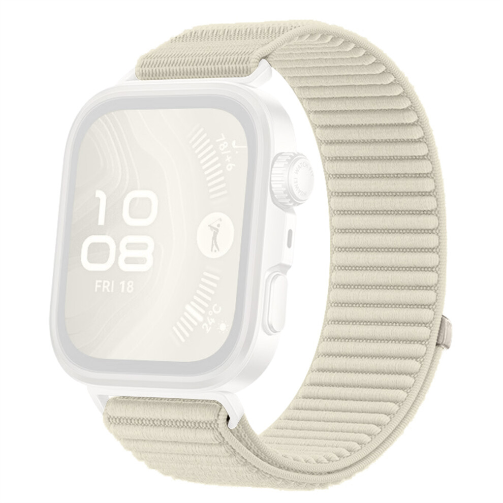 (Starlight) Wrist Strap For Huawei Watch Fit 4 Pro / Fit 4 / Fit 3 Magic Tape Nylon Woven Watch Band 6914287659902