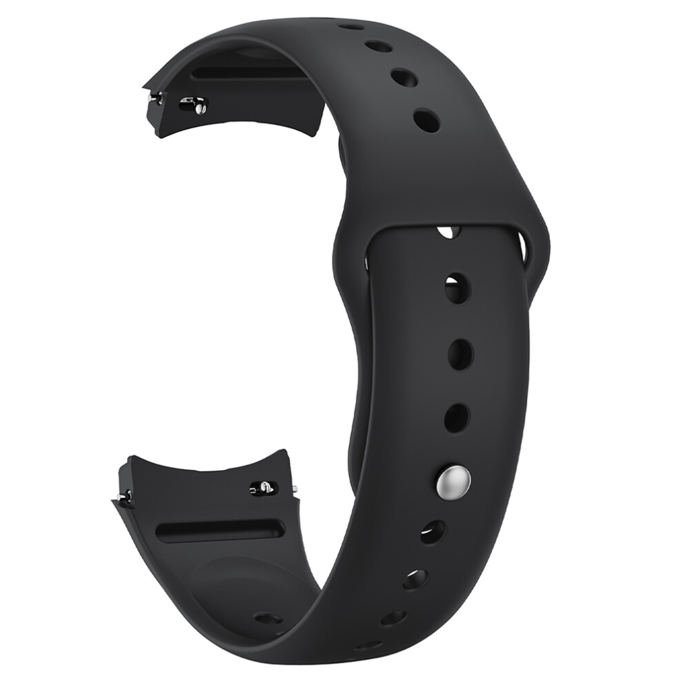 (Black) For Huawei Watch 5 46Mm Smart Watch Band Reverse Buckle Silicone Wrist Strap Black 6914289590180