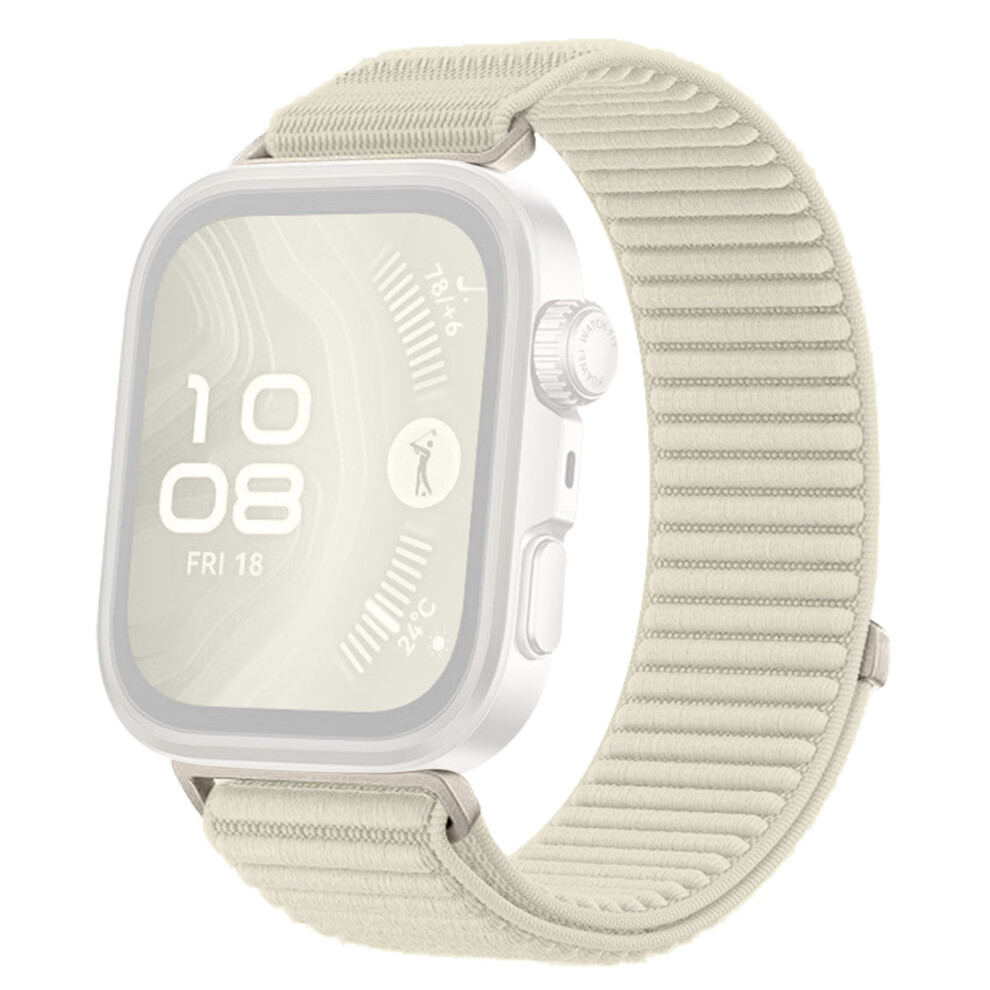 (Starlight) Wrist Strap For Huawei Watch Fit 4 Pro / Fit 4 / Fit 3 Magic Tape Nylon Woven Watch Band 6914286361950