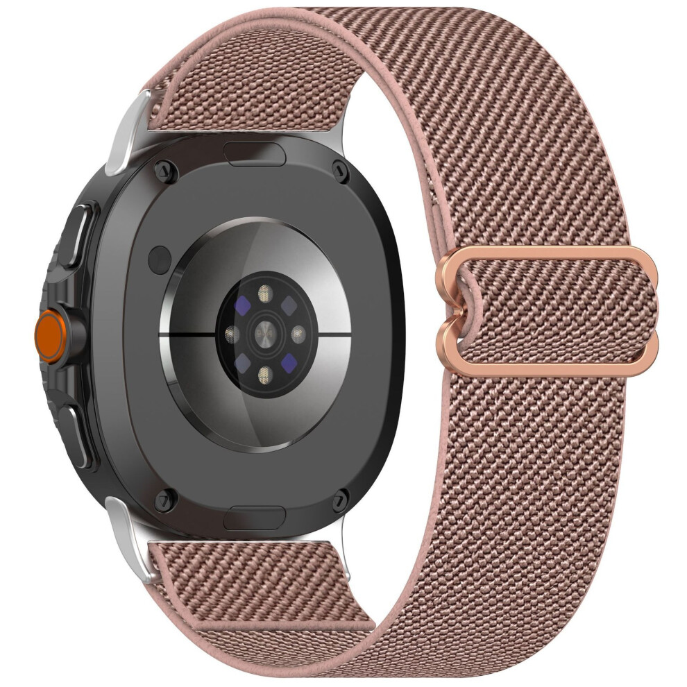 (Rose ) Nylon Watch Band For Samsung Galaxy Watch8 44Mm / 40Mm / Watch8 Classic 46Mm Elastic Wrist Strap Pink 6914282806929