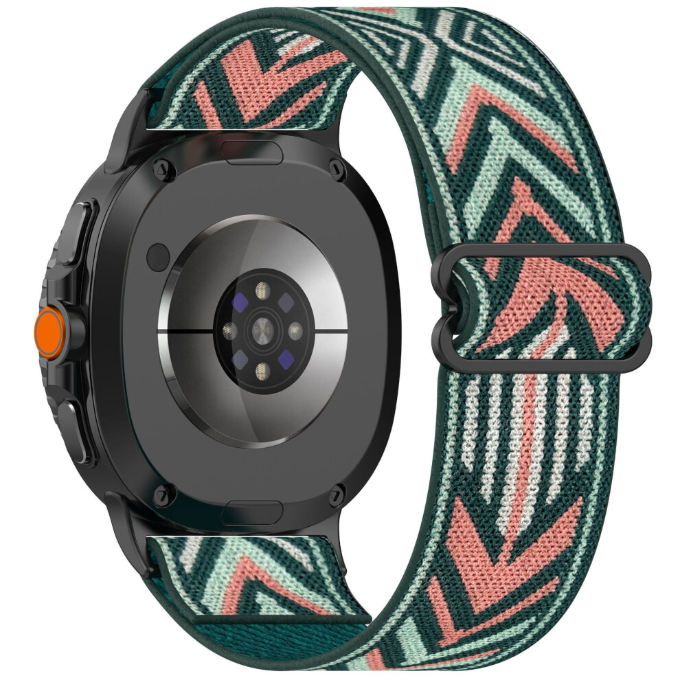 ( Arrow) Nylon Watch Band For Samsung Galaxy Watch8 44Mm / 40Mm / Watch8 Classic 46Mm Elastic Wrist Strap Green 6914281170724