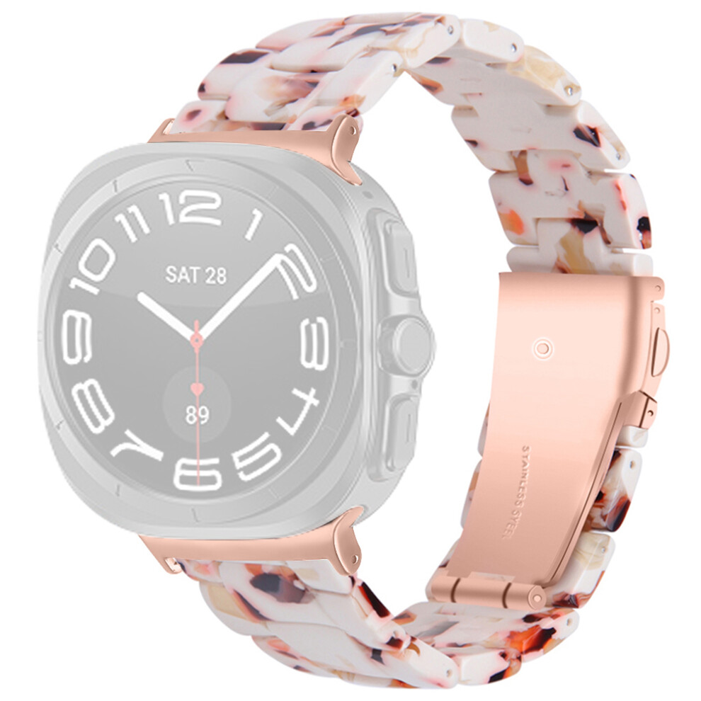 (Nougat) Acrylic Waterproof Resin Watch Band For Samsung Galaxy Watch8 44Mm / 40Mm / Watch8 Classic 46Mm 6914280248394