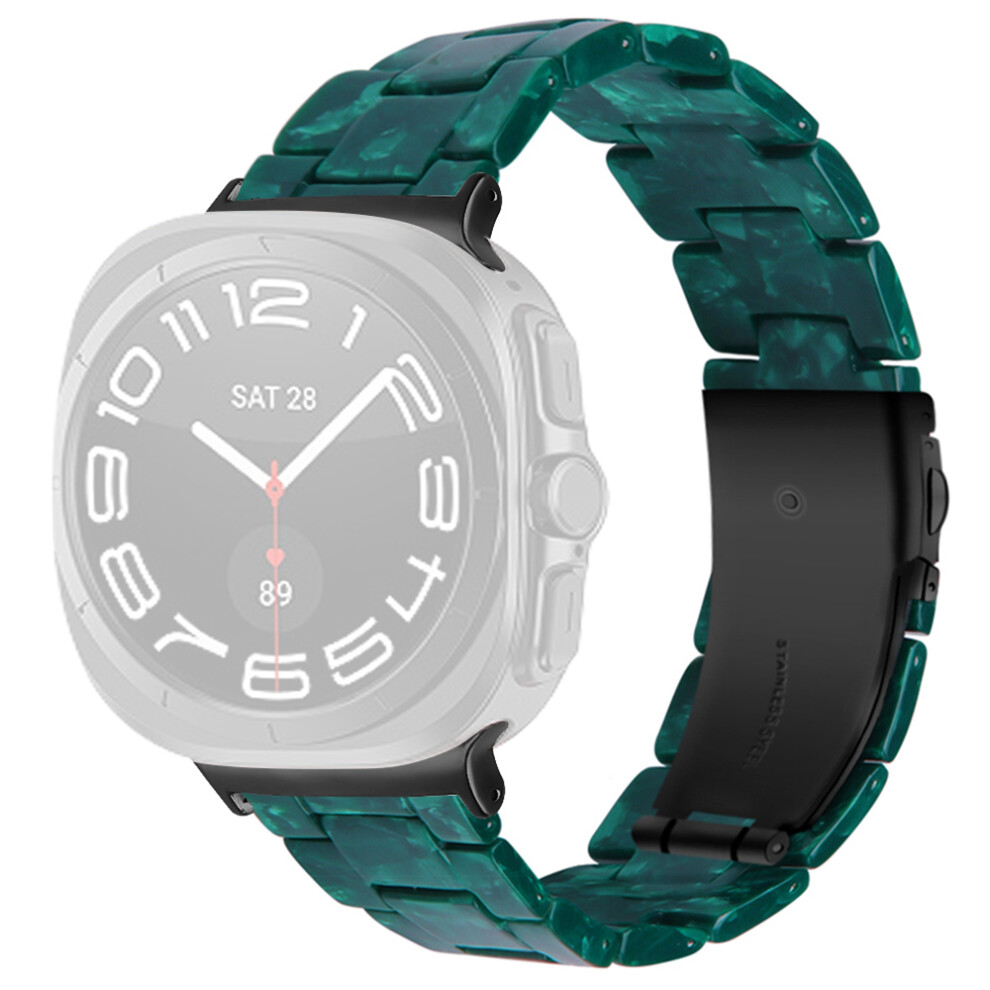 (Midnight ) Acrylic Waterproof Resin Watch Band For Samsung Galaxy Watch8 44Mm / 40Mm / Watch8 Classic 46Mm Green 6914283537273