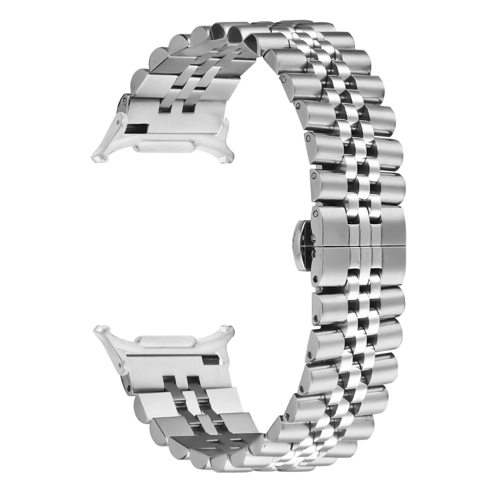 5-Bead Wrist Band For Samsung Galaxy Watch8 44Mm / 40Mm / Watch8 Classic 46Mm Butterfly Clasp Metal Watch Strap 6914288914369